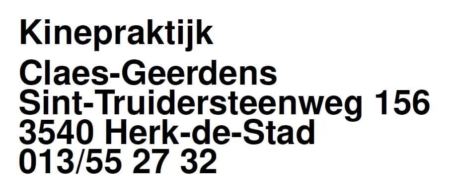 Kinepraktijk Claes-Geerdens